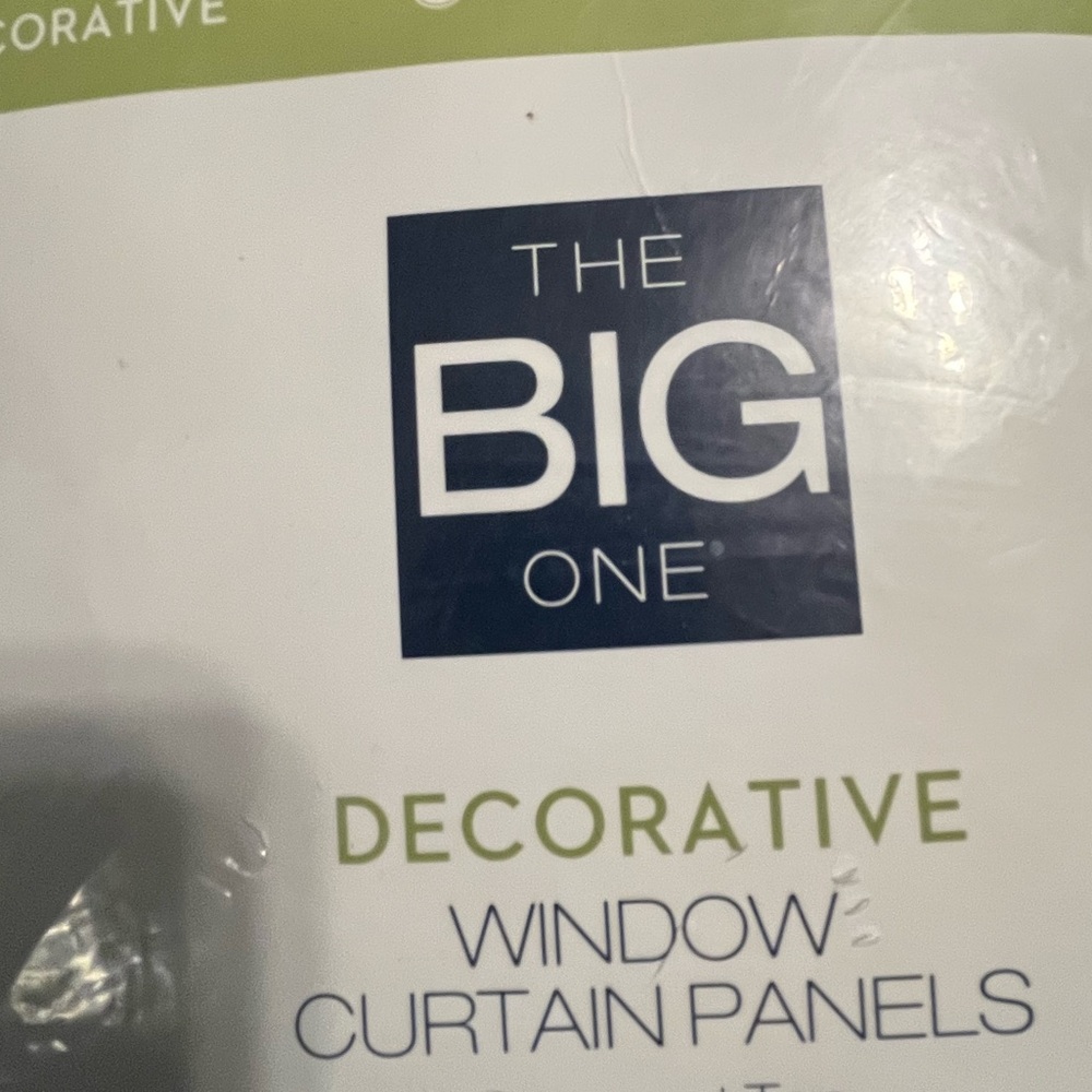 NWOT The Big One Textured Tan Fabric Curtains Panels 2 Pack